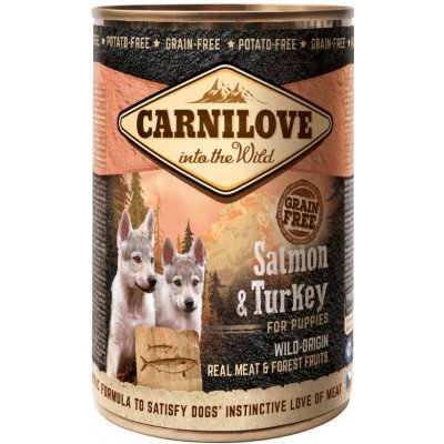 Carnilove Dog Puppies Wild Meat Salmon & Turkey 6x400g