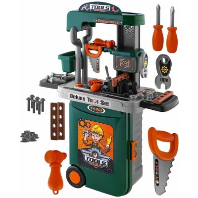 Lean Toys sada nářadí v kufru zelená – Sleviste.cz