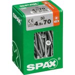 Spax Wirox Univerzální vrut T-Star plus, ø 4,5 × 70 mm, TX20, zápustná hlava, 50 ks 4191010450707 – Hledejceny.cz