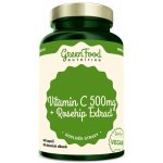 GreenFood Vitamin C 500 mg + Rosehip Extract 60 kapslí – Hledejceny.cz