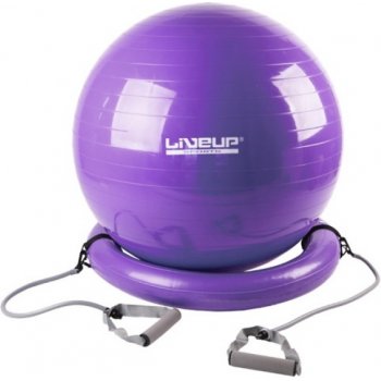LiveUp gymball Master s expandéry a podstavou