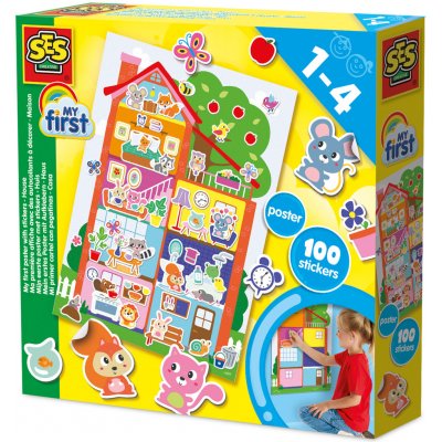 SES Můj první plakát s nálepkami Dům – Zboží Dáma
