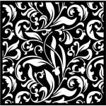 Creative Expressions Plastová šablona 18x18cm ornamenty z listů – Zboží Dáma