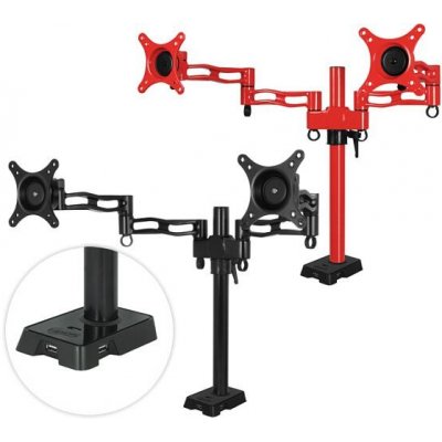 ARCTIC Z2 red - dual monitor arm with USB Hub inte (ORAEQ-MA008-GBA01) – Zbozi.Blesk.cz