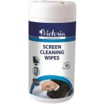 VICTORIA Čistící ubrousky na obrazovky 100 ks – Zboží Dáma
