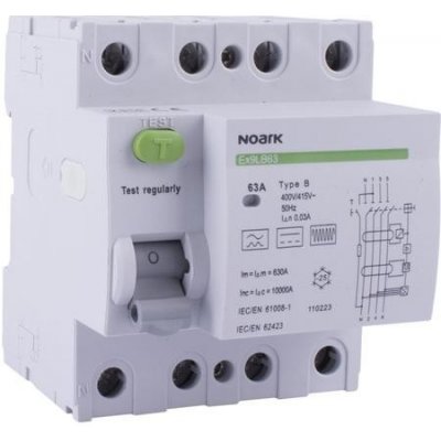 NOARK 3P+N 25A 30mA Ex9LB63 110221 – Zbozi.Blesk.cz