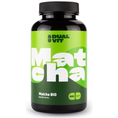 Dualvit Matcha BIO 400 mg 90 kapslí – Hledejceny.cz