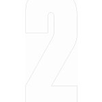 Samolepící 2 bílá samolepící vinylová fólie arch 5 ks - čísla 100 mm – Zboží Dáma Samolepící 2 bílá samolepící vinylová fólie arch 5 ks - čísla 100 mm – Zboží Dáma
