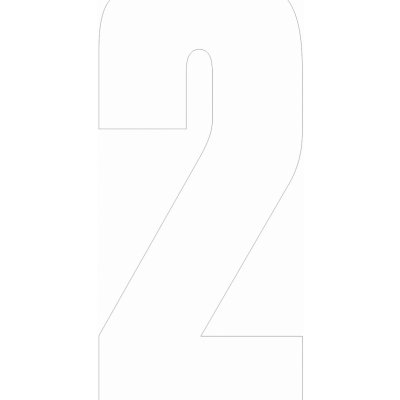 Samolepící 2 bílá samolepící vinylová fólie arch 5 ks - čísla 100 mm – Zboží Dáma Samolepící 2 bílá samolepící vinylová fólie arch 5 ks - čísla 100 mm – Zboží Dáma