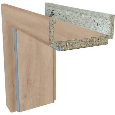 Solodoor obložková zárubeň 60 L 630 × 1982 mm fólie tloušťka zdi 145–165 mm levá dub Western 701500066500 – HobbyKompas.cz