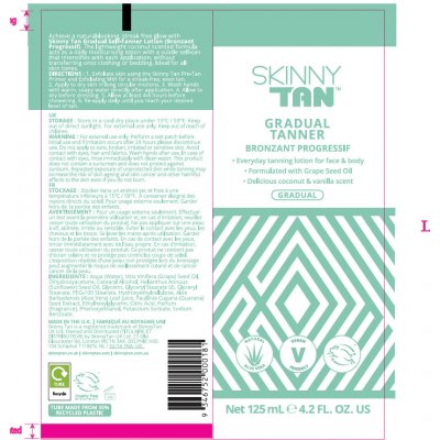 Skinny Tan Gradual Tanner Samoopalovací krém pro postupné opálení 125 ml – Zboží Dáma