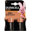 Baterie primární Duracell Plus C 2ks MN1400B2