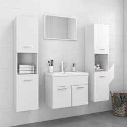 Nábytek XL Koupelnová sestava bílá kompozitní dřevo