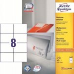 Avery Zweckform Etikety 100 listů A4 bílé 105 x 74 mm univerzální 3427 – Hledejceny.cz