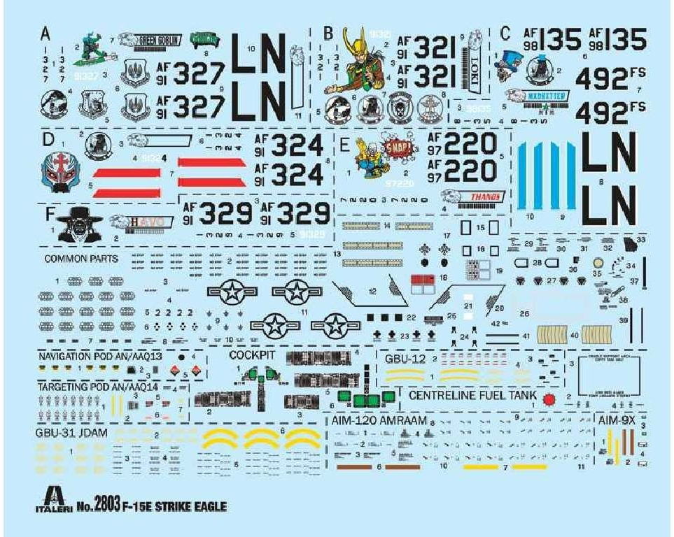 Italeri F-15E Strike Eagle 2803 1:48