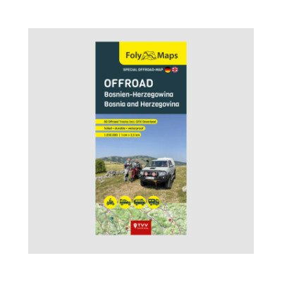 FolyMaps OFFROAD Bosnia and Herzegovina 1:250 000 – Zboží Dáma