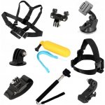 MG Set 9in1 set upevňovacího příslušenství na GoPro SJCAM HUR52693 – Zboží Živě