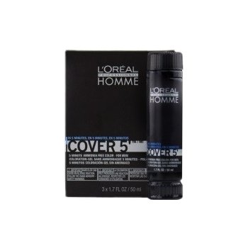 L'Oréal Homme Cover 5 Hair Long M 3 Dark Brown tmavě hnědá barva na vlasy 3  x 50 ml od 552 Kč - Heureka.cz