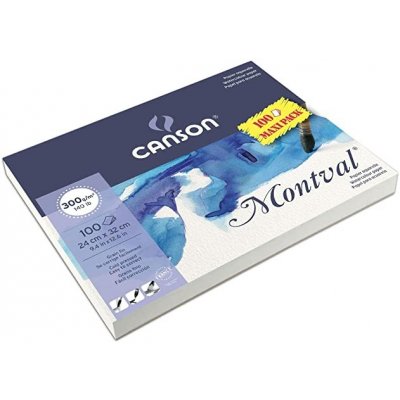 Canson Montval blok lepený 24x32cm 100 listů 300g – Sleviste.cz