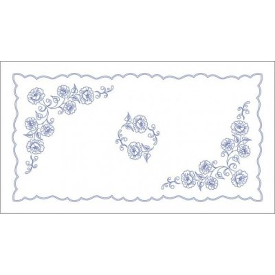 Beruška Vyšívání ubrus 50x90 cm luční květy – HobbyKompas.cz