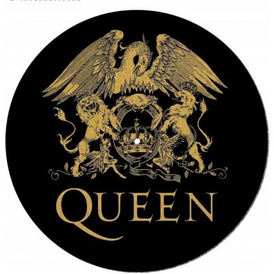 CurePink Podložka na talíř gramofonu Queen: Logo průměr 30.5cm GP85846 – Zboží Živě
