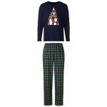 Townland pánské pyžamo dlouhé vánoční tmavě modré – Zbozi.Blesk.cz