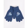 Dětské rukavice Yoclub chlapecké pětiprsté rukavice Blue