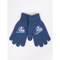 Yoclub chlapecké pětiprsté rukavice Blue