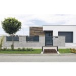 Betonový plot Rivago, základní kámen 40 x 20 x 16 cm, šedý – Hledejceny.cz