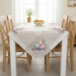 Forbyt ubrus VELIKONOCE CYH6112 TISK zajíček kraslice v košíku béžová obdélník 120x140cm – Hledejceny.cz