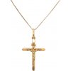 Přívěsky Beny Jewellery Zlatý Kříž s Ježíšem Kristem k1200813