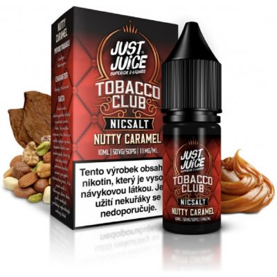 Just Juice Tobacco Nutty Caramel 10 ml 11 mg – Zboží Mobilmania