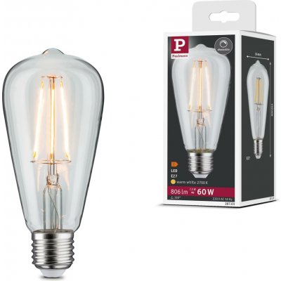 Paulmann P 28703 LED speciální žárovka 7,5 W E27 čirá teplá bílá stmívatelné – Hledejceny.cz