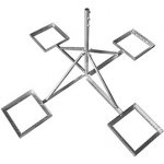 Čtyřnožka 48-1200-650U na dlaždice s maticemi, žárový zinek – Sleviste.cz