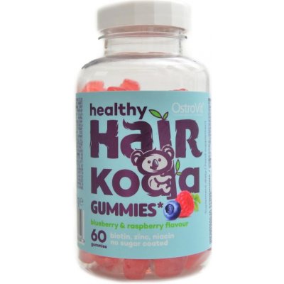 OstroVit Healthy Hair Koala Gummies 60 ks borůvka malina