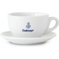 Dallmayr bílý porcelánový šálek s podšálkem pro Cappuccino 260 ml hrnek a  šálek - Nejlepší Ceny.cz