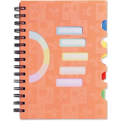 Argus Spirálový sešit s rozdružovačem A5 oranžová – Zboží Živě
