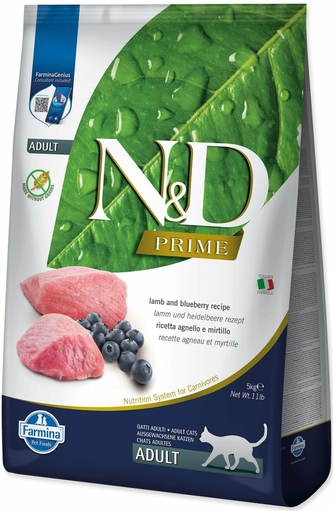 N&D Cat Prime Lamb & Blueberry 5 kg
