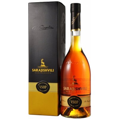 Wine Brandy Sarajishvili VSOP gift box 40% 0,7 l (karton) – Zboží Dáma