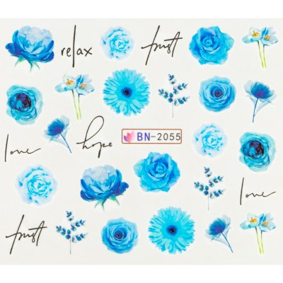 BIO nails Vodolepka BN 2055 květy a nápisy – Hledejceny.cz