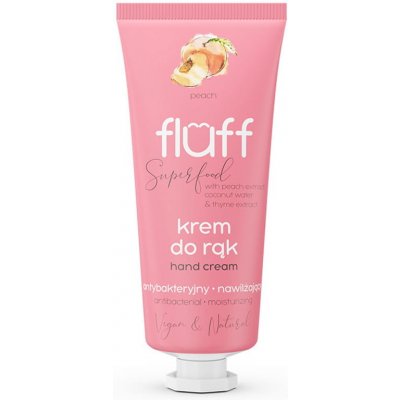 Fluff Superfood antibakteriální krém na ruce Peach 50 ml – Zboží Mobilmania