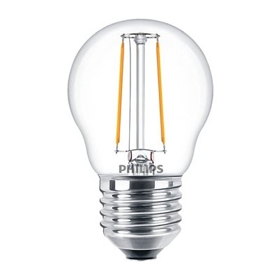 Philips Classic LED žárovka kapka P45 E27 2-25W 827 CL G ND 250Lm čirá – Hledejceny.cz