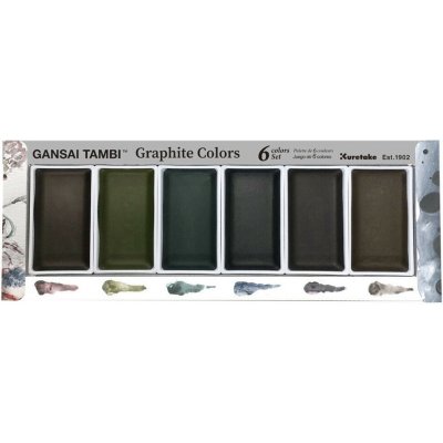 Kuretake WS Gansai Tambi Graphite Colours Set – Zboží Mobilmania