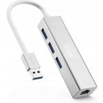 i-Tec USB-C Metal HUB 3 Port + Gigabit Ethernet C31METALG3HUB – Zboží Živě