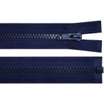 Kostěný zip dělitelný, délka 45 cm - tmavě modrý – Hledejceny.cz