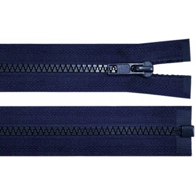 Kostěný zip dělitelný, délka 45 cm - tmavě modrý – Hledejceny.cz