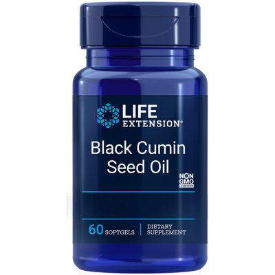 Life Extension Black Cumin Seed Oil 500 mg 60 gelových tablet – Hledejceny.cz