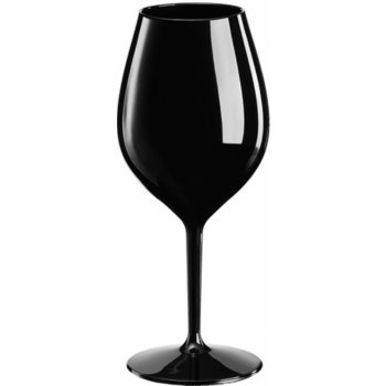 MATOS PLAS SA Nerozbitná sklenice na víno- plastová sklenice Wine Big 510 ml ČERNÁ