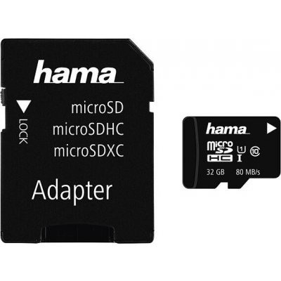 Hama microSDHC UHS-I 32 GB 124139 – Zboží Mobilmania