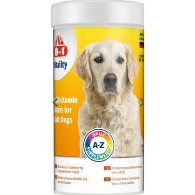 8 in 1 Pet Products Vitality Multivitamin for Adult Dogs 70 tbl – Hledejceny.cz